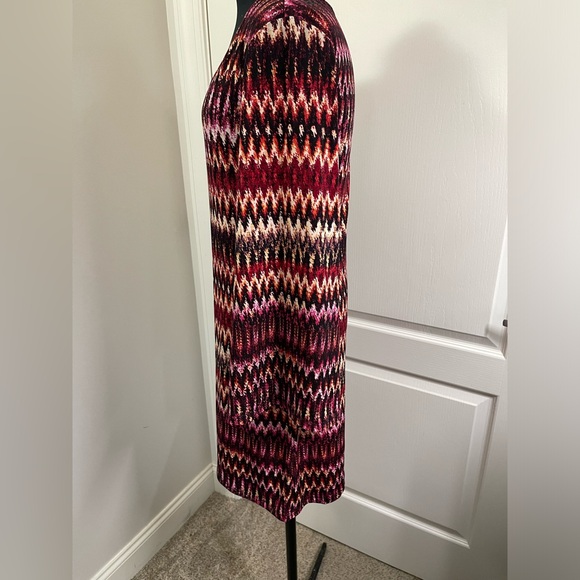 Rock 47 Women's Chevron Long Sleeve Dress Multicolor Size M - Picture 5 of 9